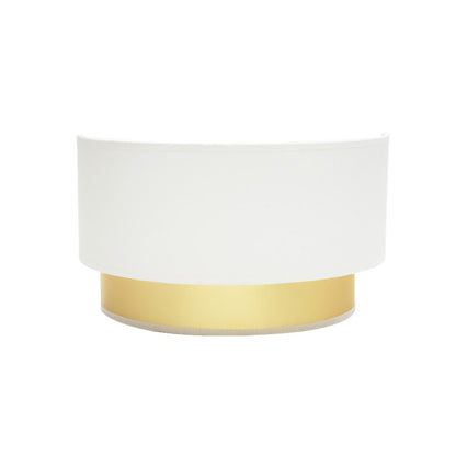 Aplique Anuska Blanco/Oro, vista frontal, Fabrilamp, luzguru.com