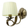 Aplique Baeza 1xe14 Cuero Pantalla Beis 34x15x25 Cm - Fabrilamp - luzguru.com