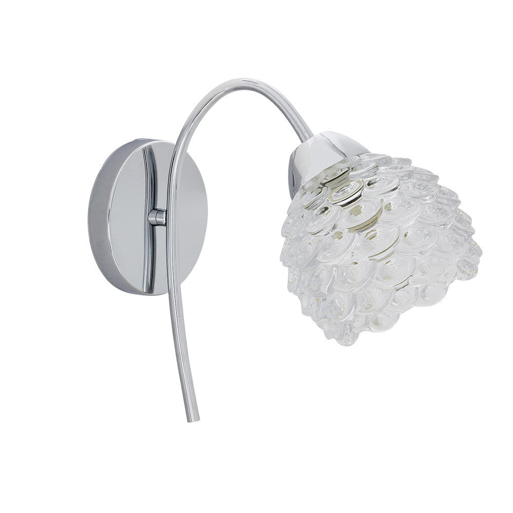 Aplique Bagan de pared Fabrilamp / Abrila moderno en cromo, Ref. 155061020