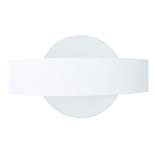 Aplique Barredor de Pared Circular ARCO Blanco 8W 4000k de Fabrilamp, iluminación moderna para interiores.