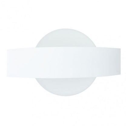 Aplique Barredor de Pared Circular ARCO Blanco 8W 4000k de Fabrilamp, iluminación moderna para interiores.