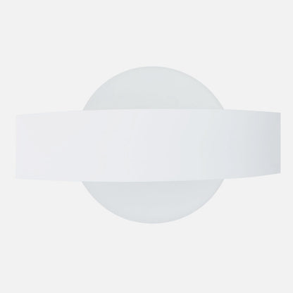Aplique ARCO fabricado en metal color blanco con luz natural 4000K