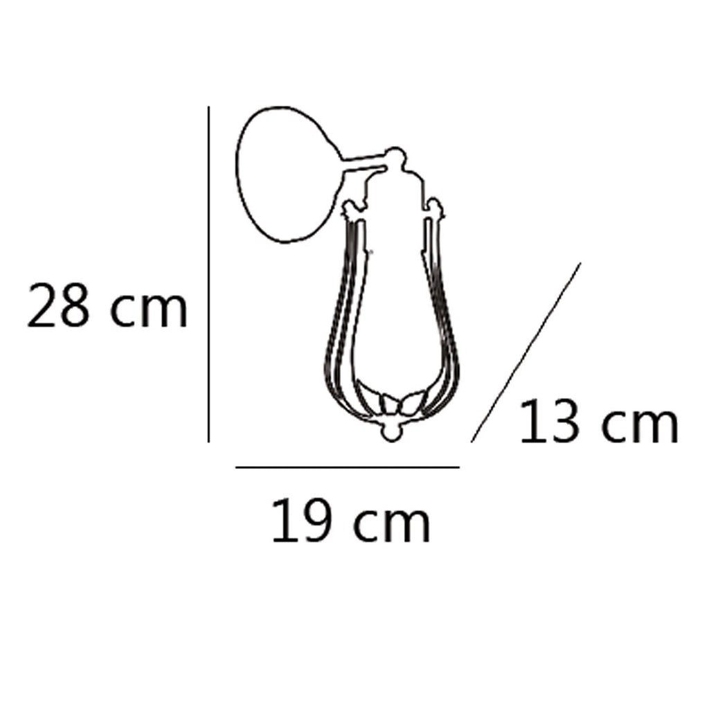 Aplique Coke Negro AJP/Alemar 10473 - Medidas: [Insertar medidas aquí, ej: Ancho 15cm, Alto 20cm, Fondo 10cm].  Iluminación E-27. luzguru.com
