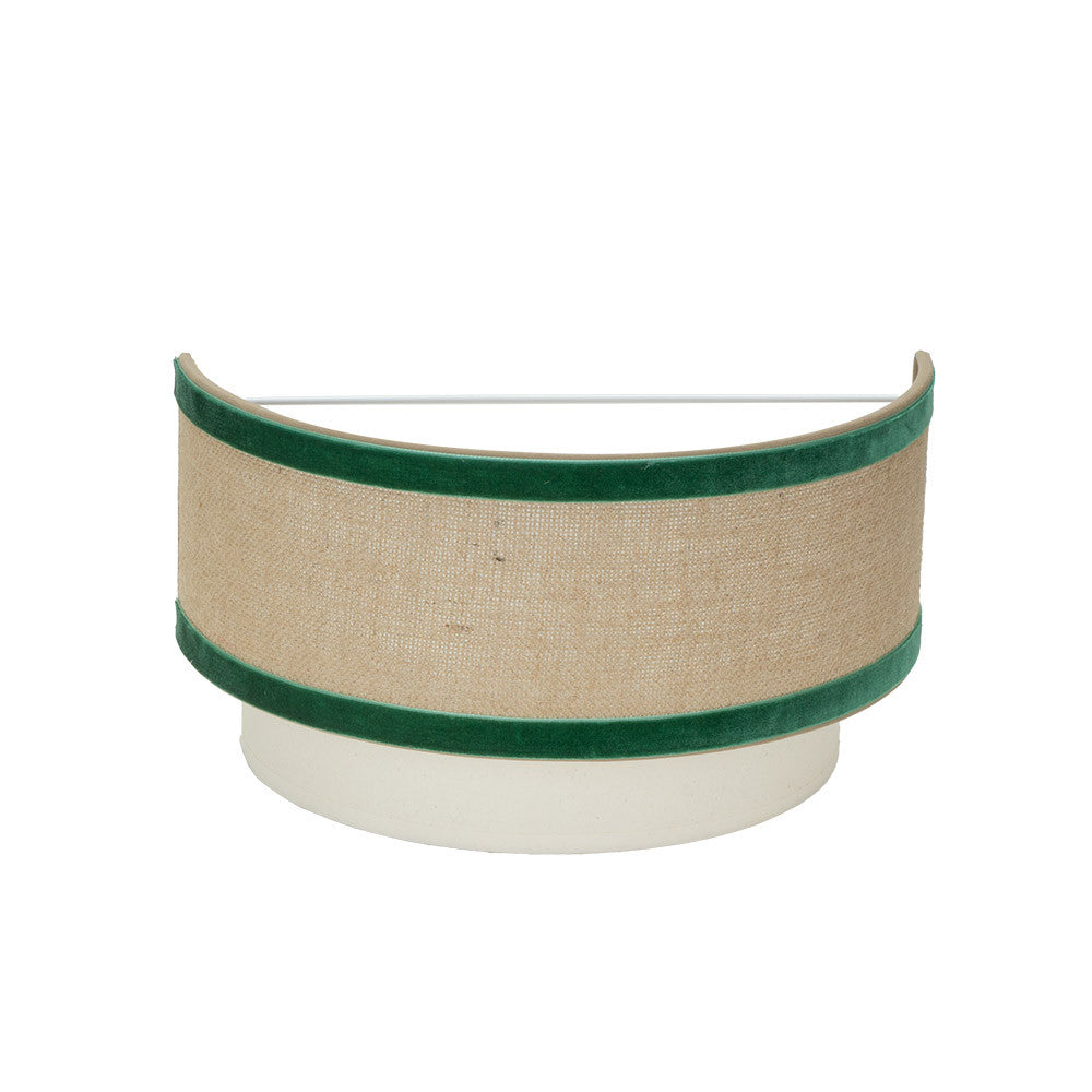 Aplique Cornalina Textil Beis y Verde Fabrilamp / Abrila IA012026