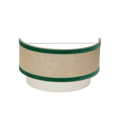 Aplique Cornalina Textil Beis y Verde Fabrilamp / Abrila IA012026