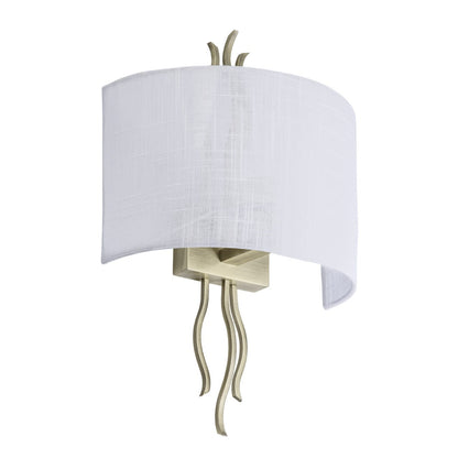 Aplique de pared AJP/Alemar Dana (Ref. 3266AL-1PCU), medidas: [inserta medidas aquí].  Diseño artesanal en cuero, 1x60W E-27. LuzGuru.
