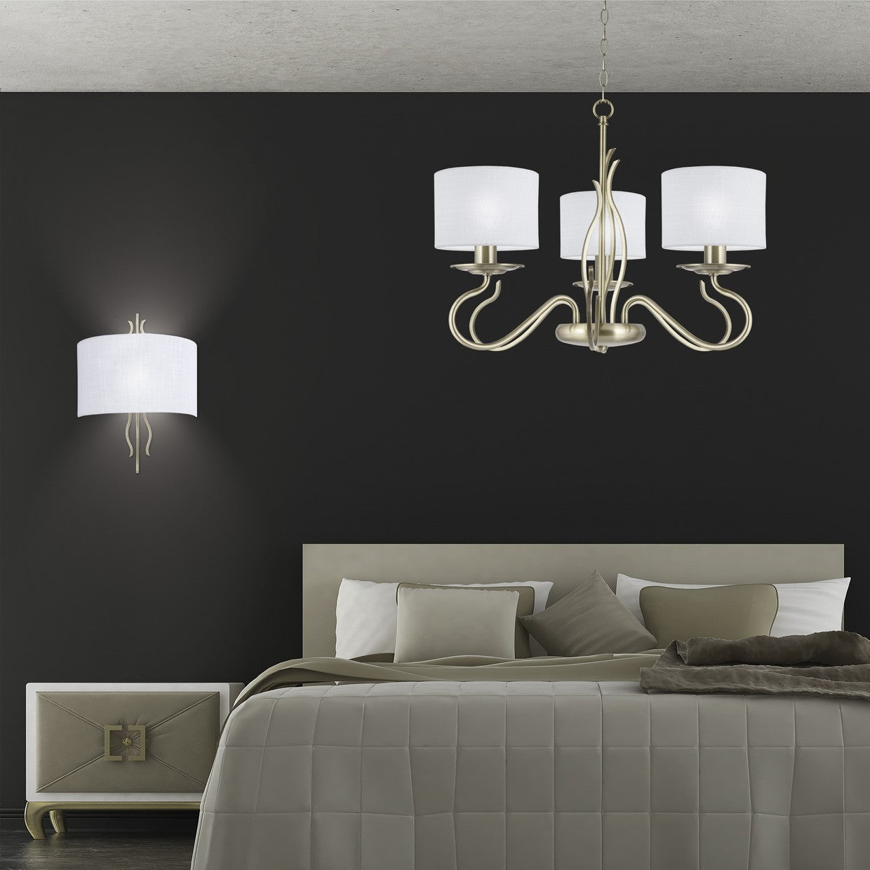 Medidas aplique pared AJP/Alemar Dana Ref. 3266AL-1PCU, aplique cuero 1x60W E-27. LuzGuru.
