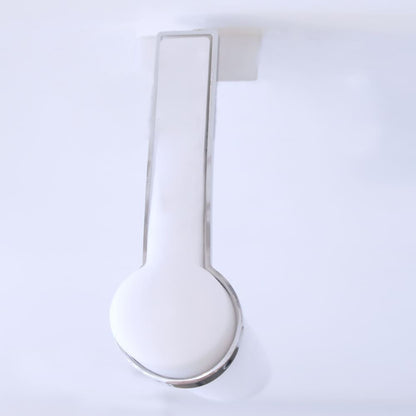 Aplique Mallorca fabricado en metal color blanco