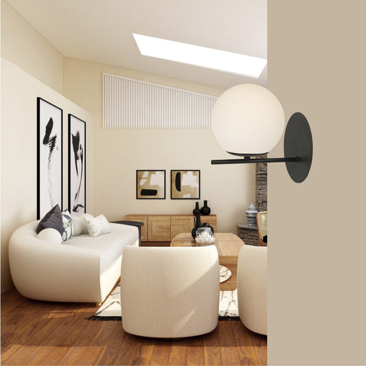 Aplique de Pared Boston Negro Opal 1xE14 CristalRecord - imagen 2 | CristalRecord