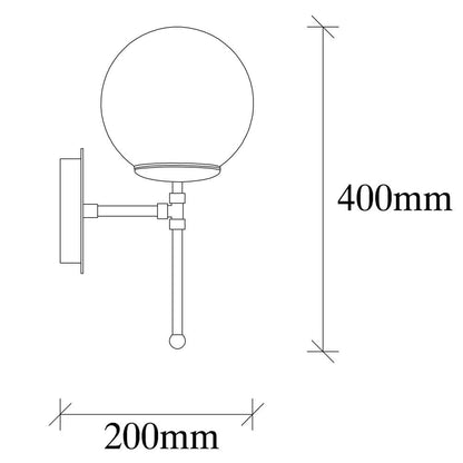 Lámpara de pared elegante ideal para salón o dormitorio