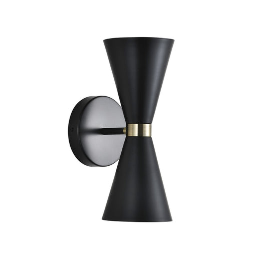 Aplique pared Greta Negro CristalRecord 43-018-27-180