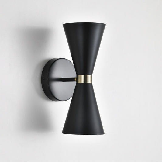 Aplique de Pared Greta 2 Luces E27 Negro Moderno CristalRecord - imagen 2 | CristalRecord