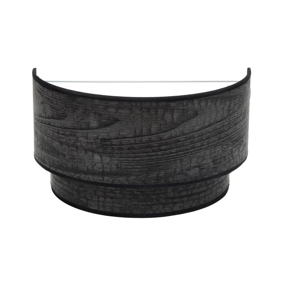 Aplique Smile de Fabrilamp / Abrila en madera negra, Ref. 175361009