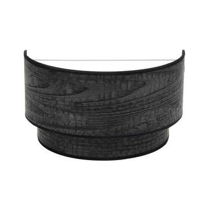 Aplique Smile de Fabrilamp / Abrila en madera negra, Ref. 175361009