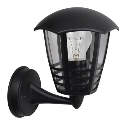 Aplique exterior Alnilan negro de Fabrilamp, resistente al agua IP44, ideal para exteriores. luzguru.com