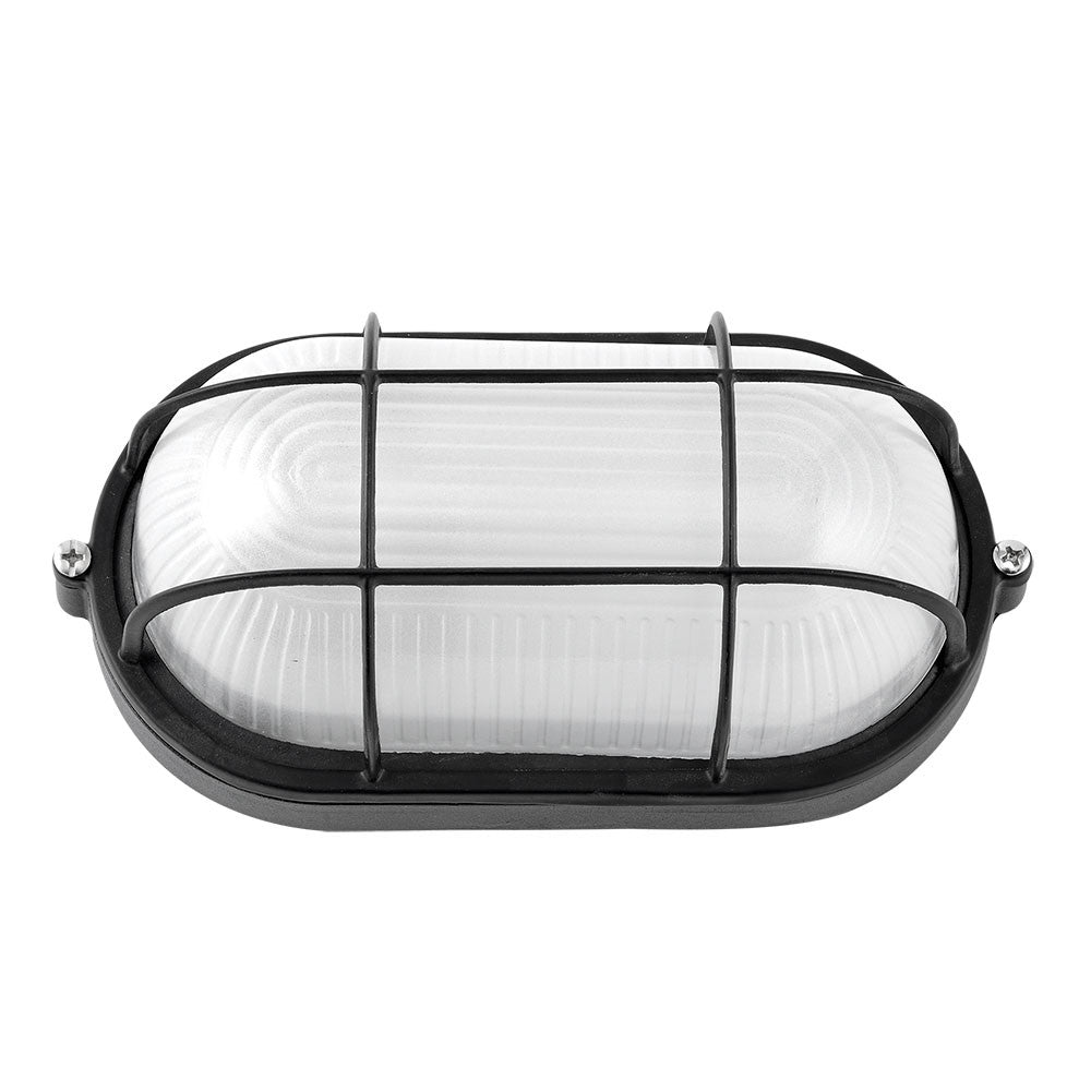 Apus Aplique Exterior Oval Negro Fabrilamp / Abrila IA012026