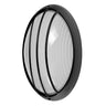 Aplique Aquila Exterior Fabrilamp / Abrila negro, diseño ovalado, referencia 148461109