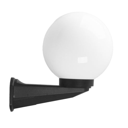 Aplique de Exterior Abanto 1xE27 Negro con Tulipa Blanca Fabrilamp - vista principal | Fabrilamp / Abrila