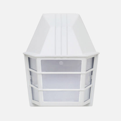 Aplique Acrux fabricado en aluminio color blanco con cristal difusor