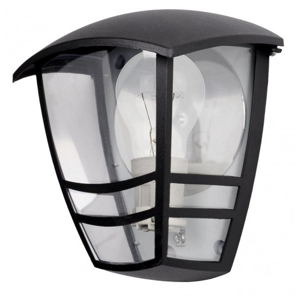 Aplique Exterior Aluminio Alnilan 1xe27 Negro IP44 20x17,5x13 Cm - Fabrilamp