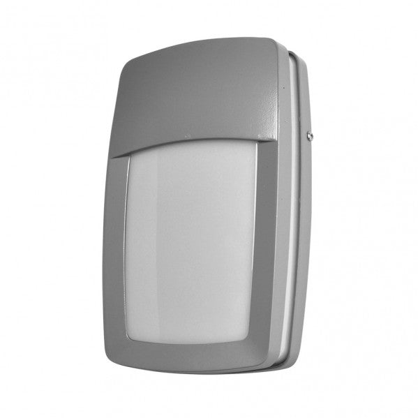 Aplique exterior de aluminio Altair gris IP44 de Fabrilamp, diseño moderno y resistente a la intemperie.