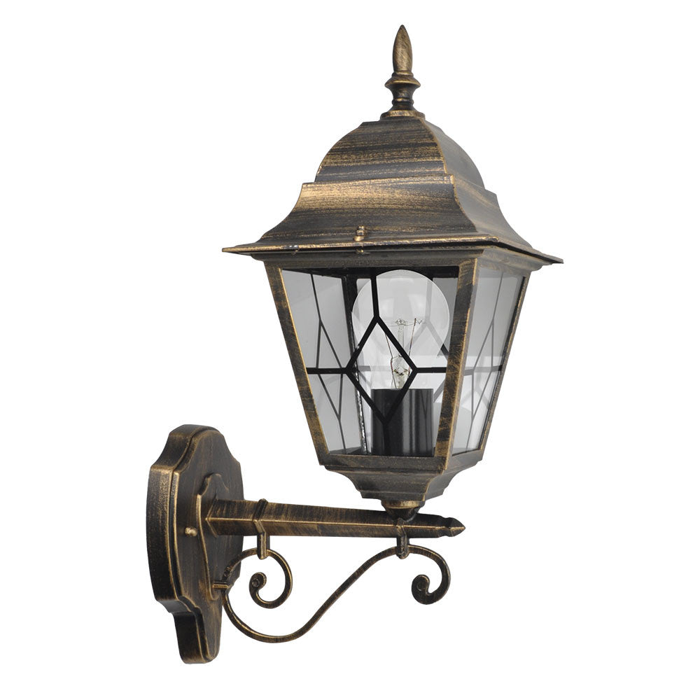 Aplique Exterior Bootes Negro y Oro Fabrilamp / Abrila Ref. 149361016