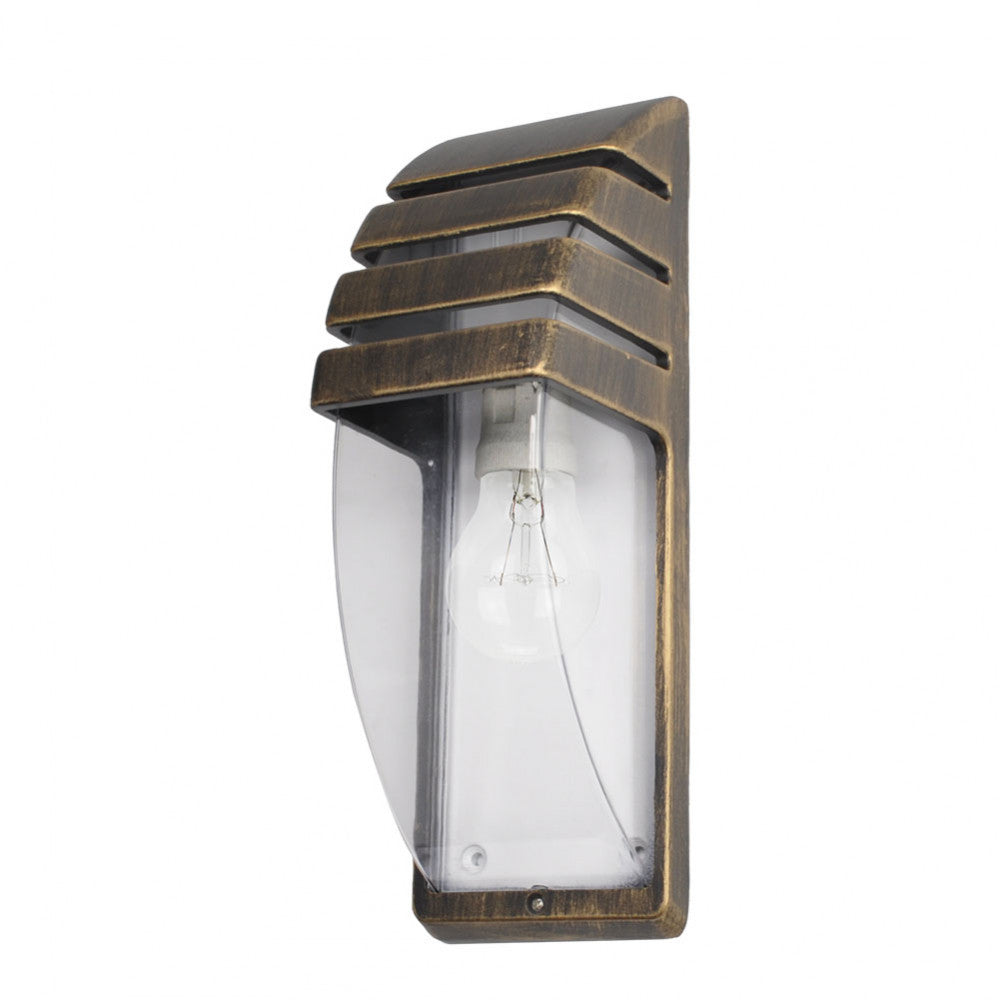 Elnath Aplique Exterior Moderno Negro y Oro Fabrilamp / Abrila 150161016