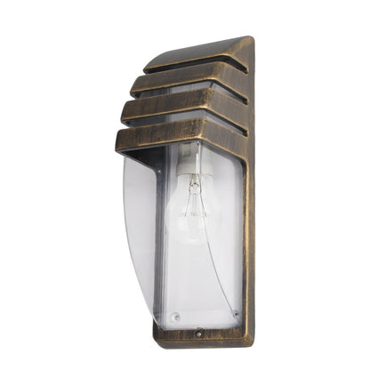 Elnath Aplique Exterior Moderno Negro y Oro Fabrilamp / Abrila 150161016