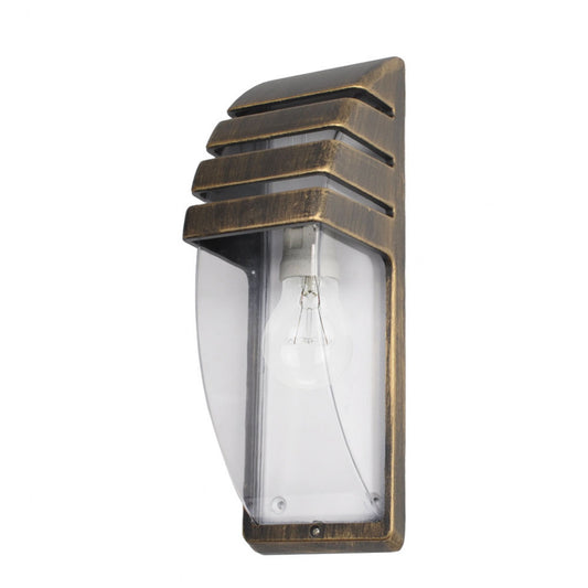 Elnath Aplique Exterior Moderno Negro y Oro Fabrilamp / Abrila 150161016