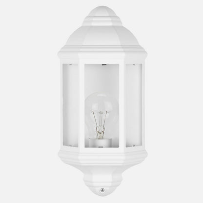Aplique Shaula fabricado en aluminio color blanco para iluminación exterior