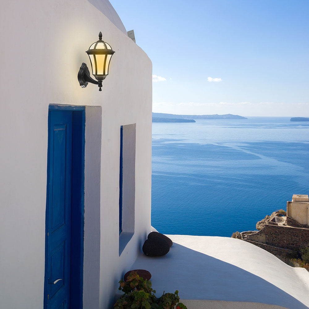 Aplique de jardín con protección IP44 contra agua y polvo, duradero