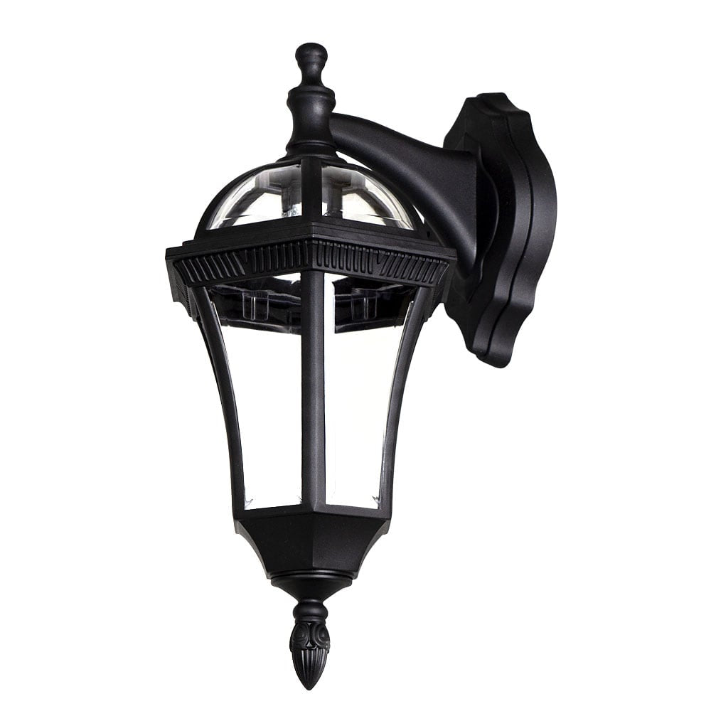 Iluminación exterior elegante, aplique negro ideal para tu jardín o terraza