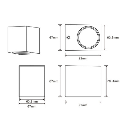 Aplique de pared con protección IP44 ideal para exterior