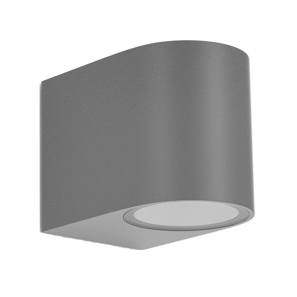 Aplique Exterior Gacela Gris GU10 IP44 de Fabrilamp - Vista frontal