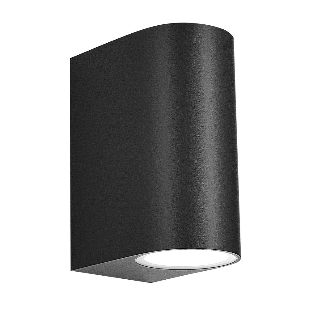 Gacela Aplique Exterior Doble Luz Negro Fabrilamp / Abrila