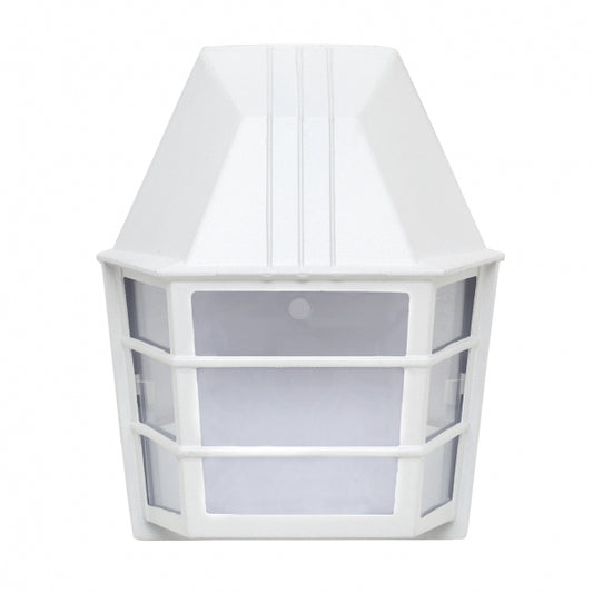 Aplique Exterior Lavanda 1xE27 Blanco Metal y Cristal Fabrilamp - vista principal | Fabrilamp / Abrila