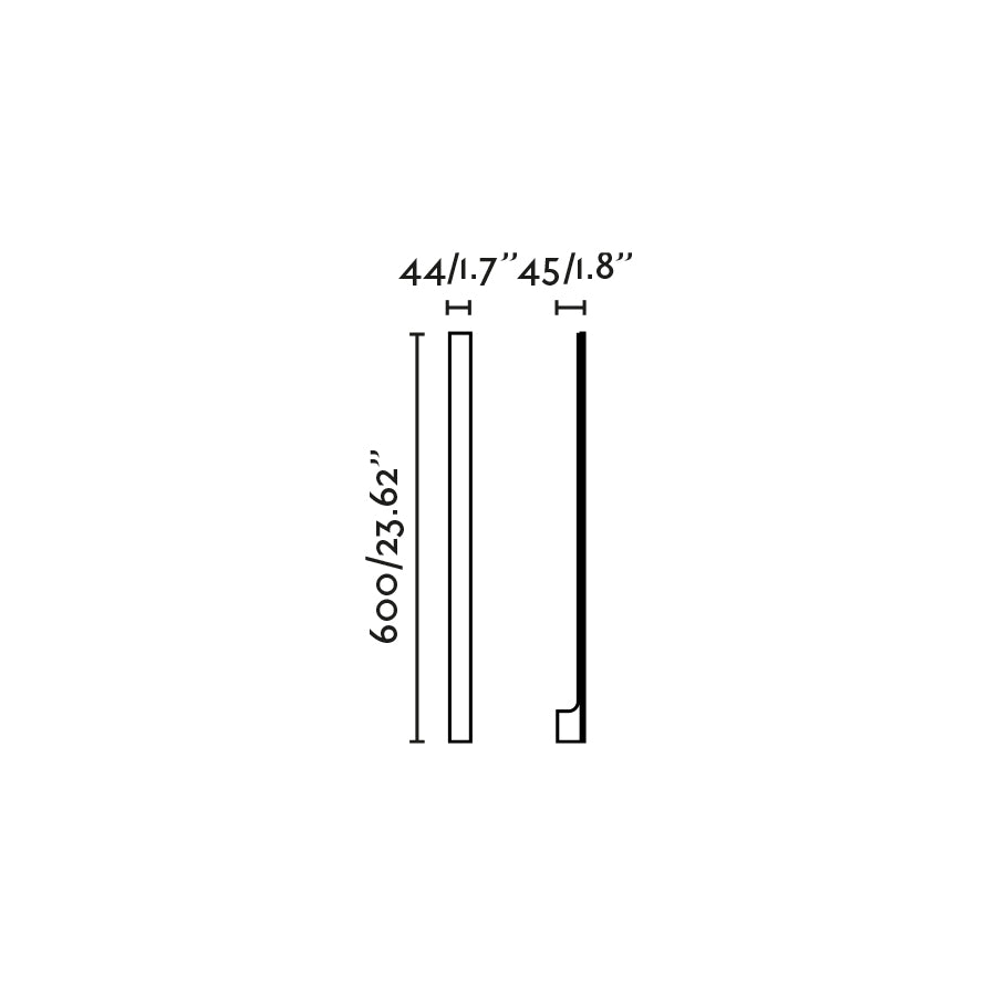 Aplique Moderno 7182 60 cm · 4,5W – vista 2 · Ref. 71800