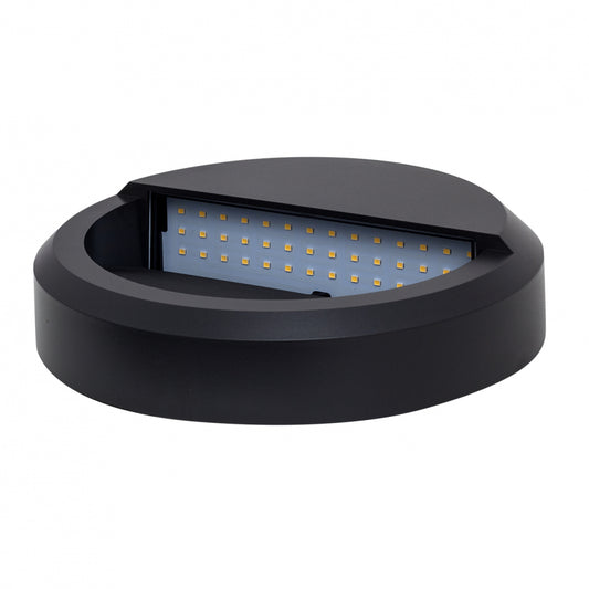 Aplique Lordelo fabricado en metal color gris oscuro, ideal para iluminación exterior resistente IP65
