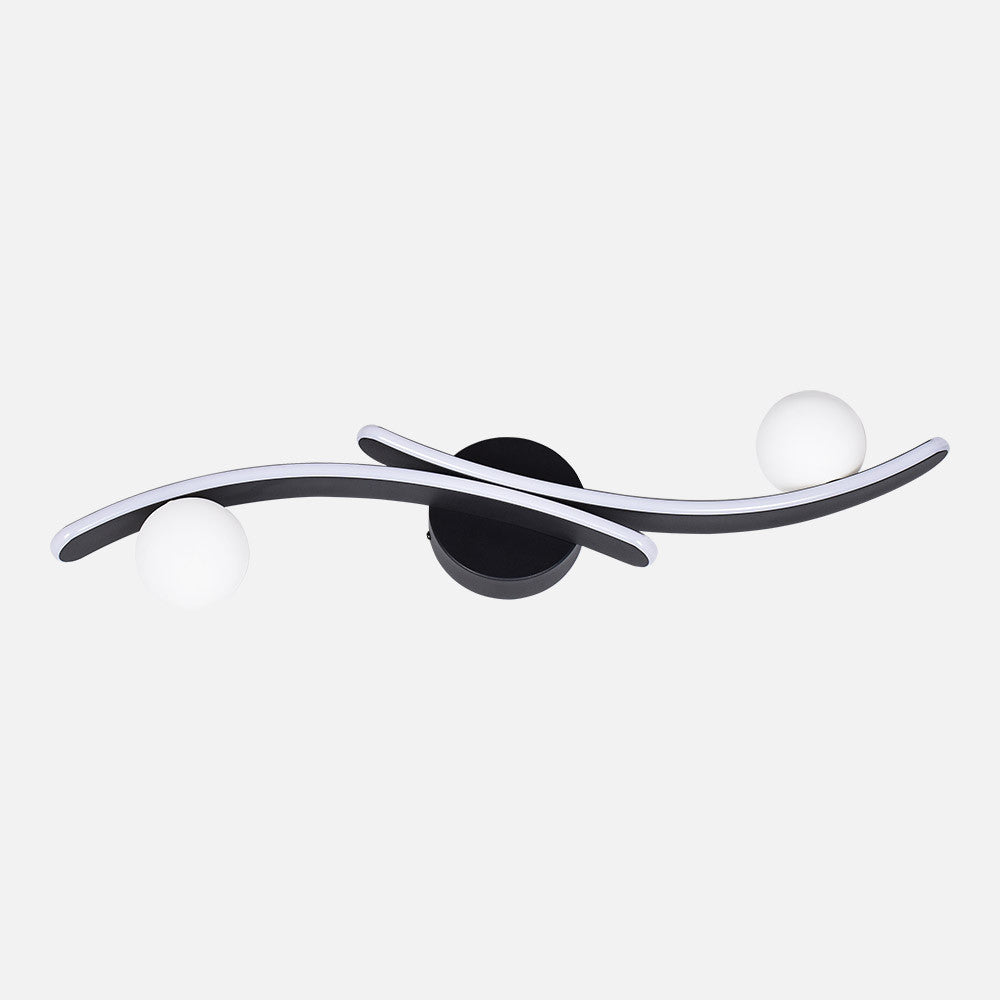 Aplique LED Fermoselle Negro Fabrilamp / Abrila 255162009 moderno para interior