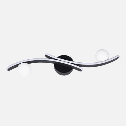 Aplique LED Fermoselle Negro Fabrilamp / Abrila 255162009 moderno para interior