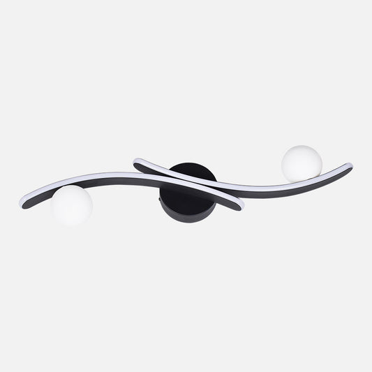 Aplique LED Fermoselle Negro Fabrilamp / Abrila 255162009 moderno para interior
