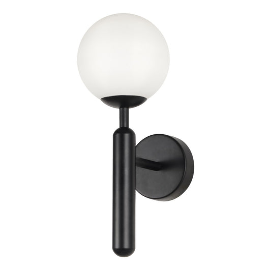 Aplique de Pared Ficus Negro con Bola Opal 28W G-9 Alemar - vista principal | AJP / Alemar