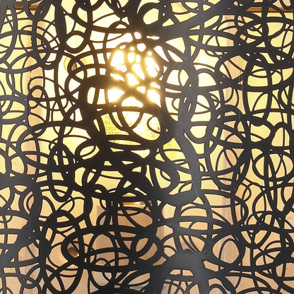 Medidas aplique pared AJP/Alemar Grasse 10908 negro-oro, luzguru.com
