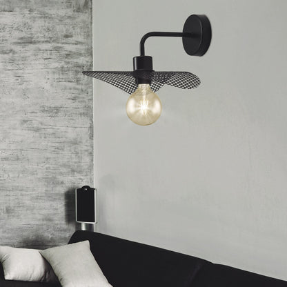 Aplique de pared Güell Negro Retro AJP/Alemar (Ref. 10944) - Medidas: [Insertar medidas aquí] - LuzGuru.com
