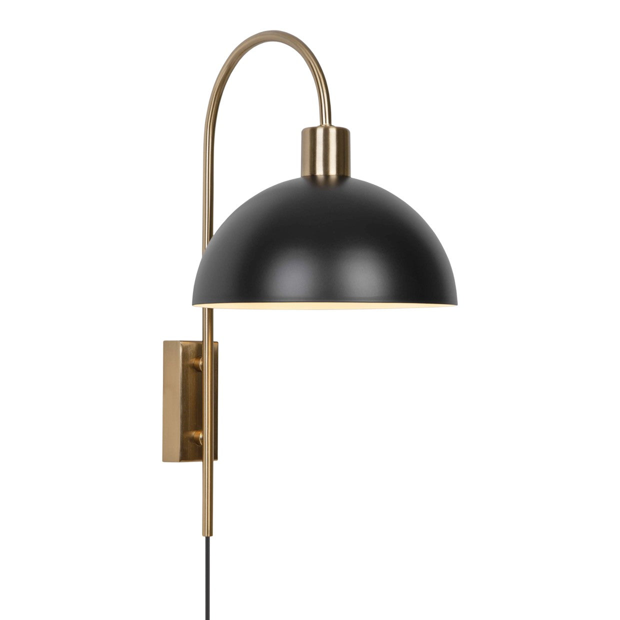 Aplique de pared Guillén Latón-Negro 11135 - AJP / Alemar - luzguru.com