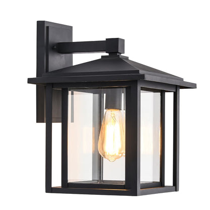 Aplique Exterior Negro Mate CristalRecord Ronda 43-260-27-180