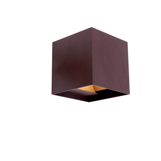 Aplique de Pared Open LED 10W 4000K IP54 10 cm Marrón óxido CristalRecord - vista principal | CristalRecord
