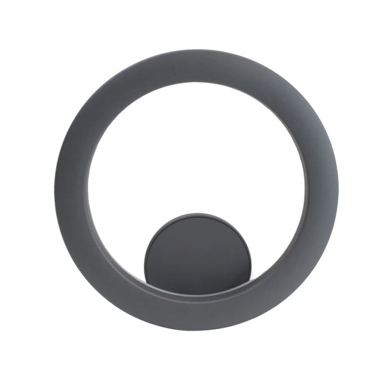 Aplique Satur fabricado en aluminio color gris antracita