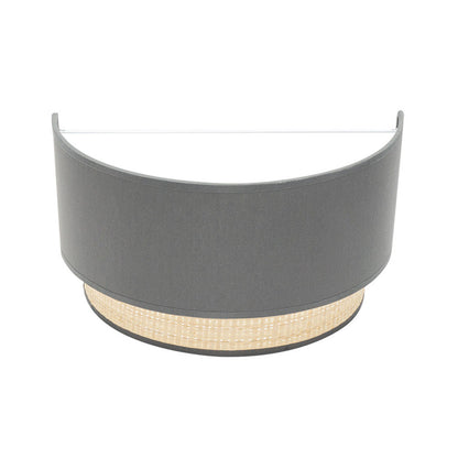 Aplique de pared Kandy Fabrilamp / Abrila textil natural y gris ref. 174261028
