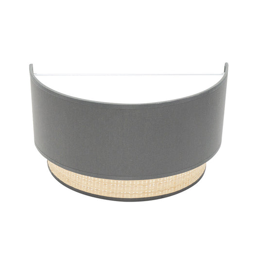 Aplique de pared Kandy Fabrilamp / Abrila textil natural y gris ref. 174261028
